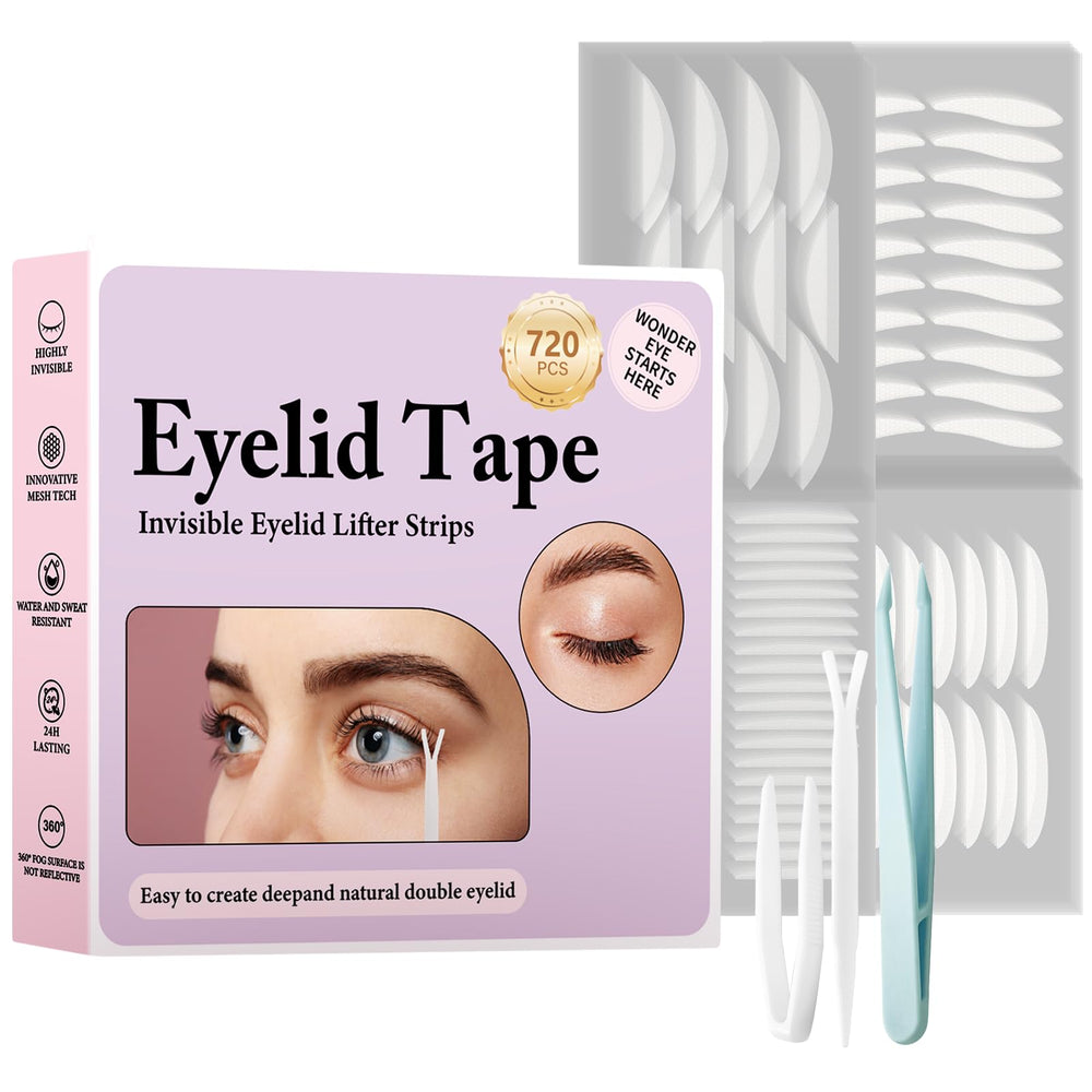 YAGUVI eyelid tape invisible strip blends with skin for a subtle lift.