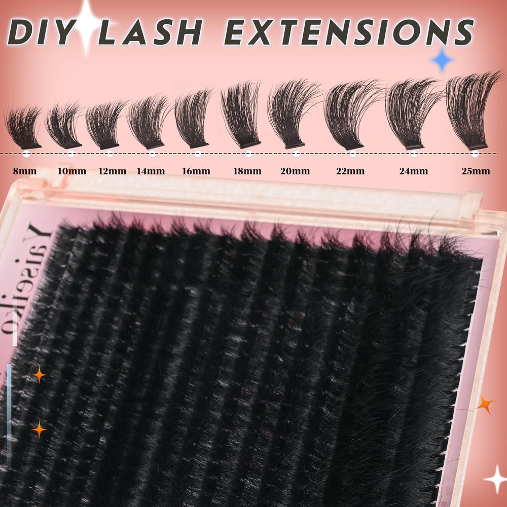 Yaiseiko natural matte black fibers blend seamlessly with real lashes.