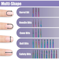 YAKAMOZ diamond-coated bit for lasting gel polish removal