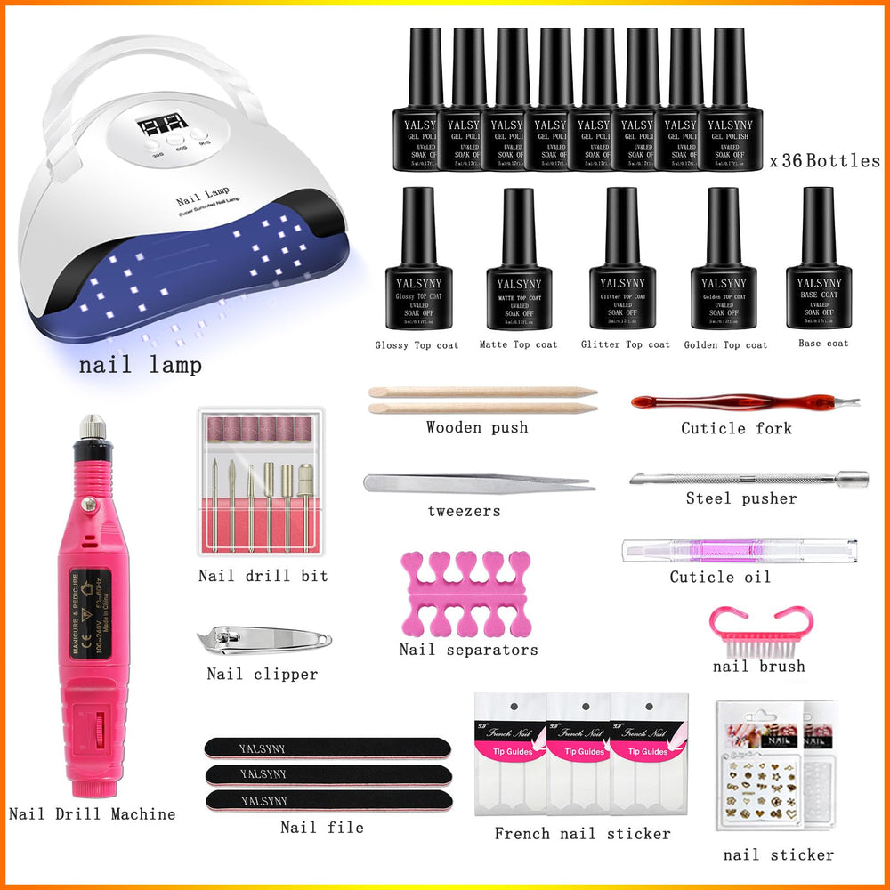 YALSYINY base coat and top coats for lasting shine