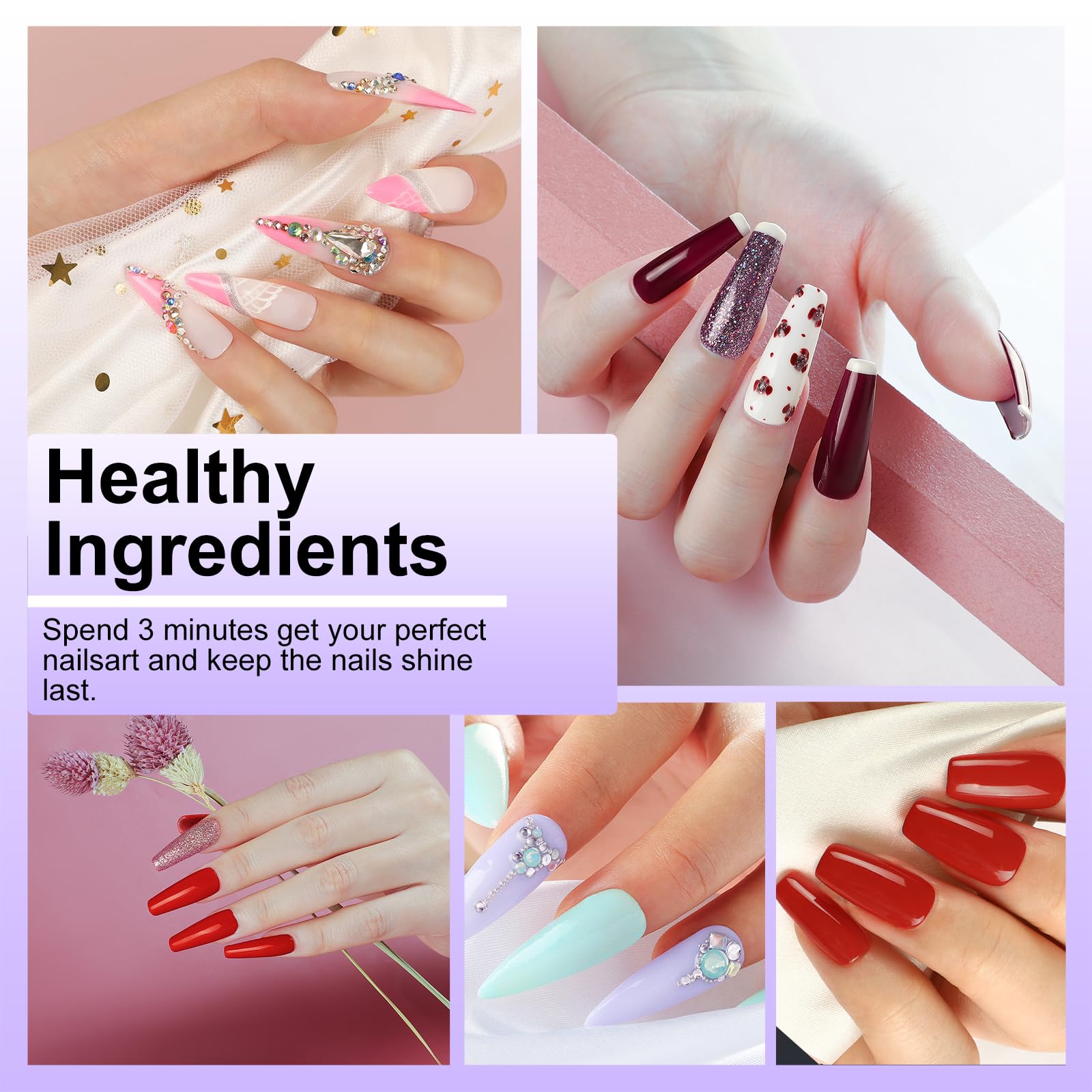 YALSYNY portable nail art tools kit for DIY projects at home.