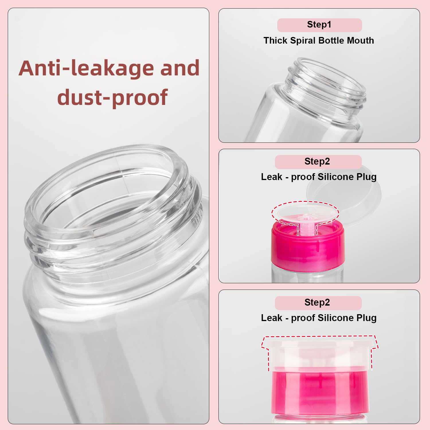 YAMYONE at-home nail removal setup with two pump bottles