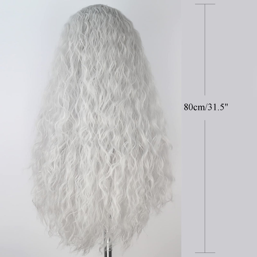 Yan Dream wig back view showing long curls and realistic texture