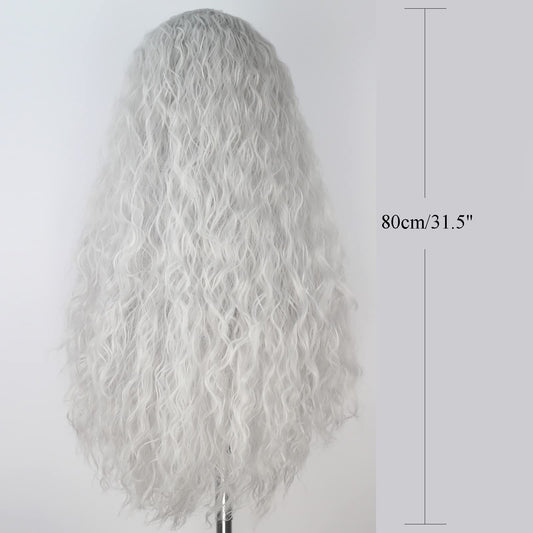 Yan Dream wig back view showing long curls and realistic texture
