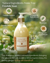 Close view of ginger extract in YANIBEST formula for natural care