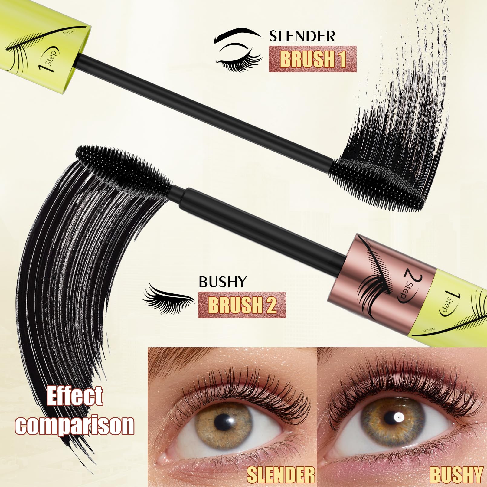 Yanqina Black Tubing Mascara brush 2 delivers fuller volume and curl.