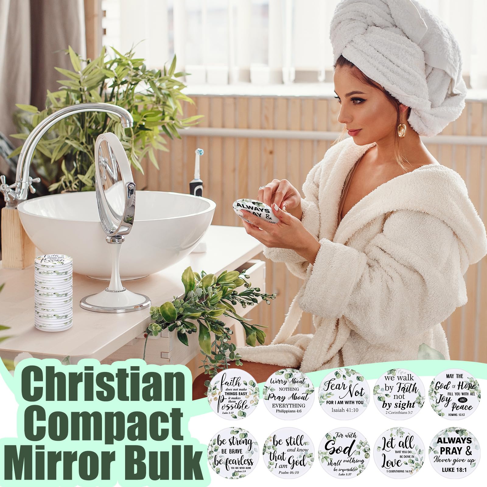 Yaomiao mini mirrors bulk set in ten styles.