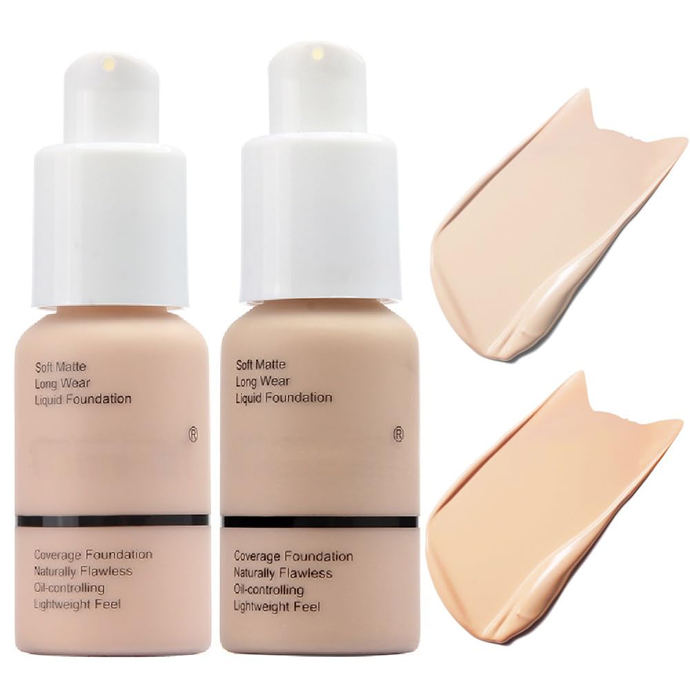 Yaper Foundation 101 Porcelain bottle with soft matte, oil-control finish.