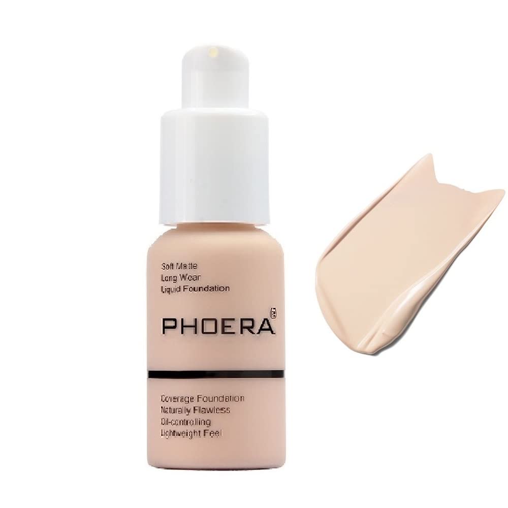Yaper PHOERA Foundation 101 Porcelain packaging close-up highlighting premium base