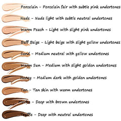 Yaper PHOERA foundation packaging box shows shade range