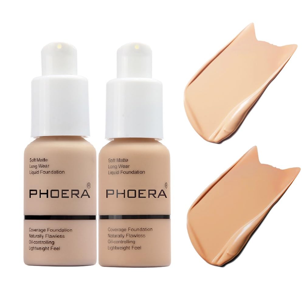 Yaper PHOERA foundation porcelain 101 front view shows full coverage