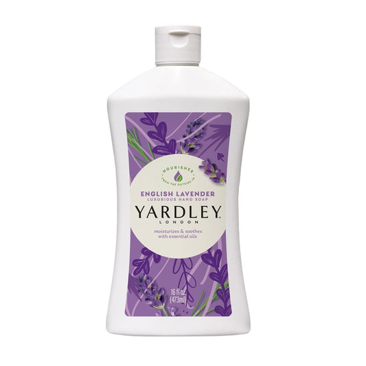 Yardley Lavender hand soap creamy lather close-up