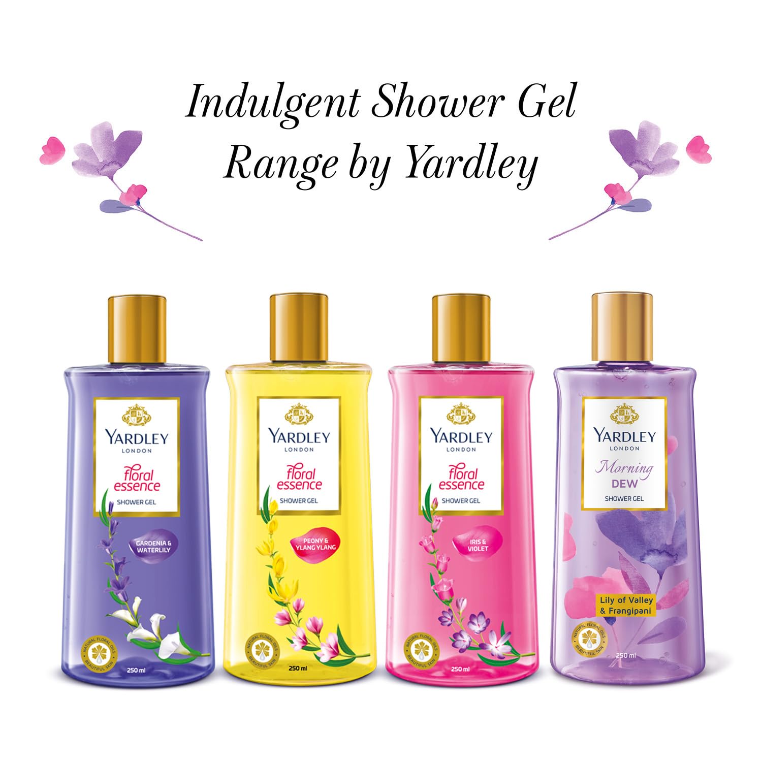 Packaging and bottle of Yardley Floral Essence look gift-ready