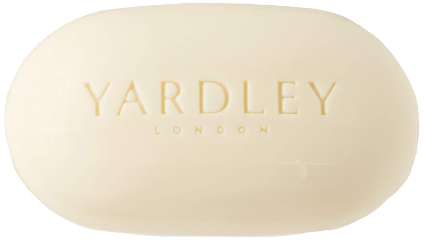 Yardley London lavender bar close-up with essential oils and creamy texture