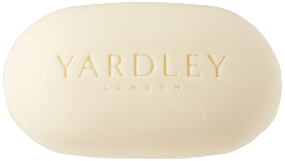 Yardley London lavender bar close-up with essential oils and creamy texture