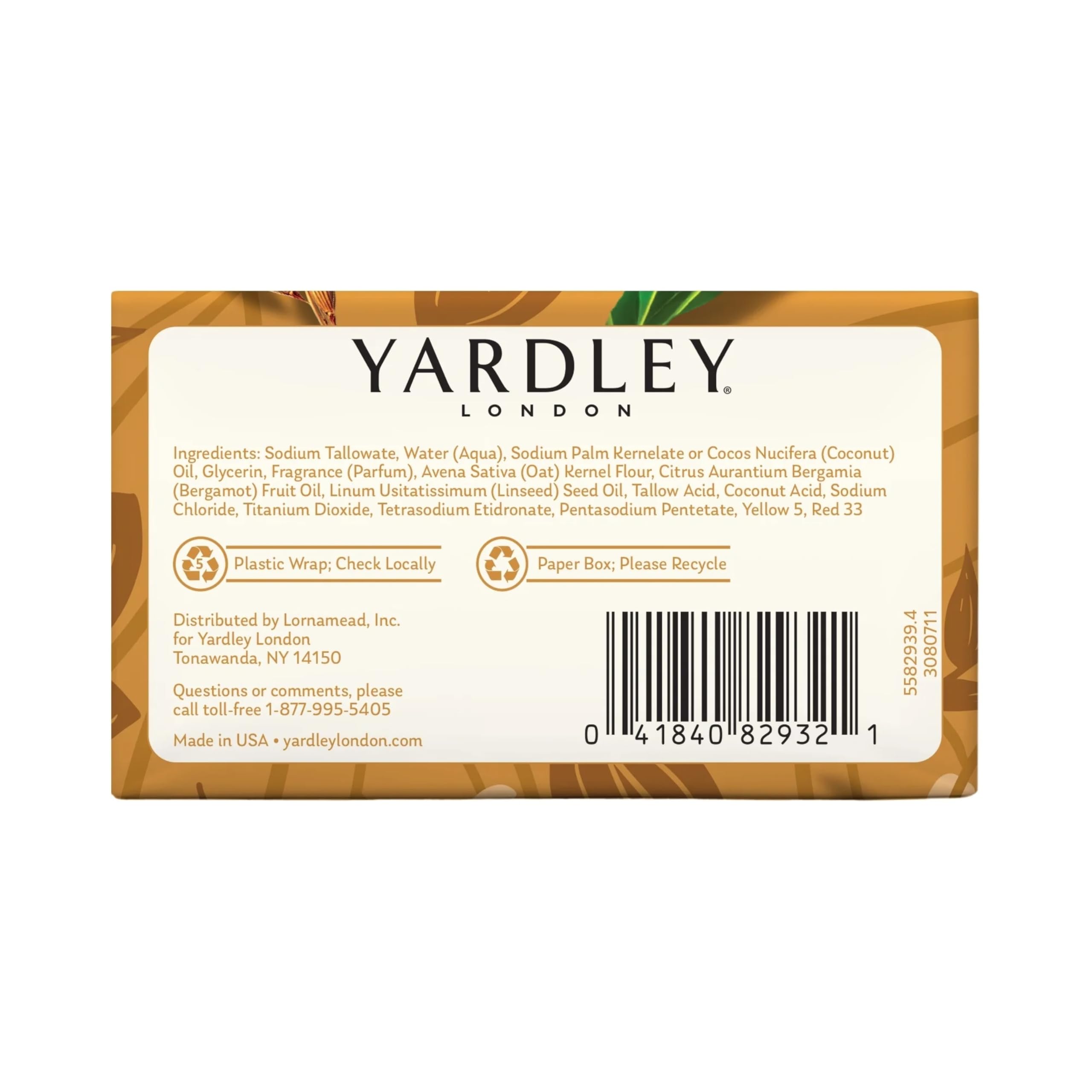 Yardley London not tested on animals cruelty-free bar