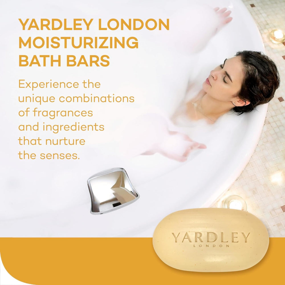 Yardley London oatmeal pieces close-up showing natural oats exfoliation