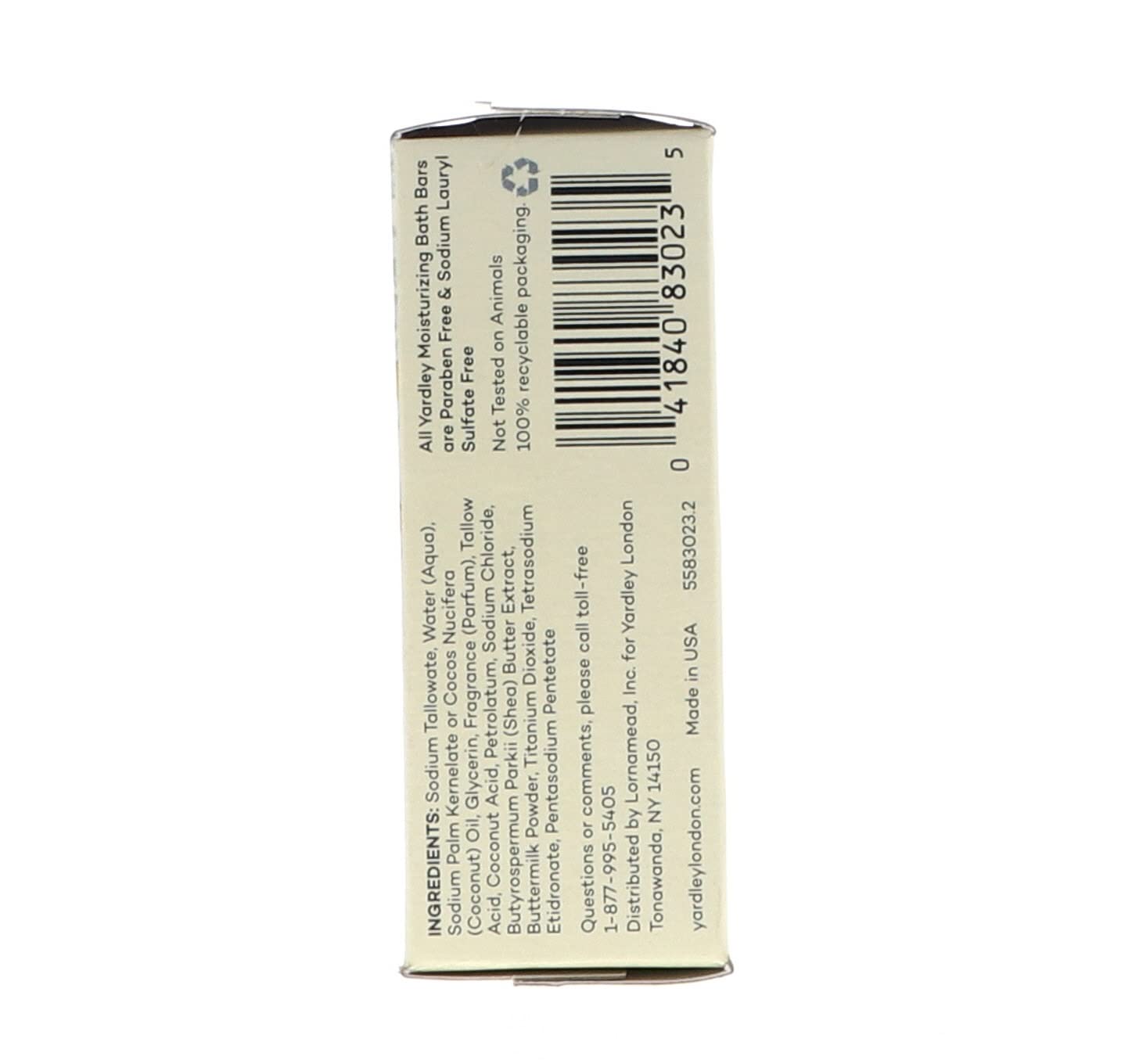 Yardley London bar soap with oriental-woody fragrance notes.