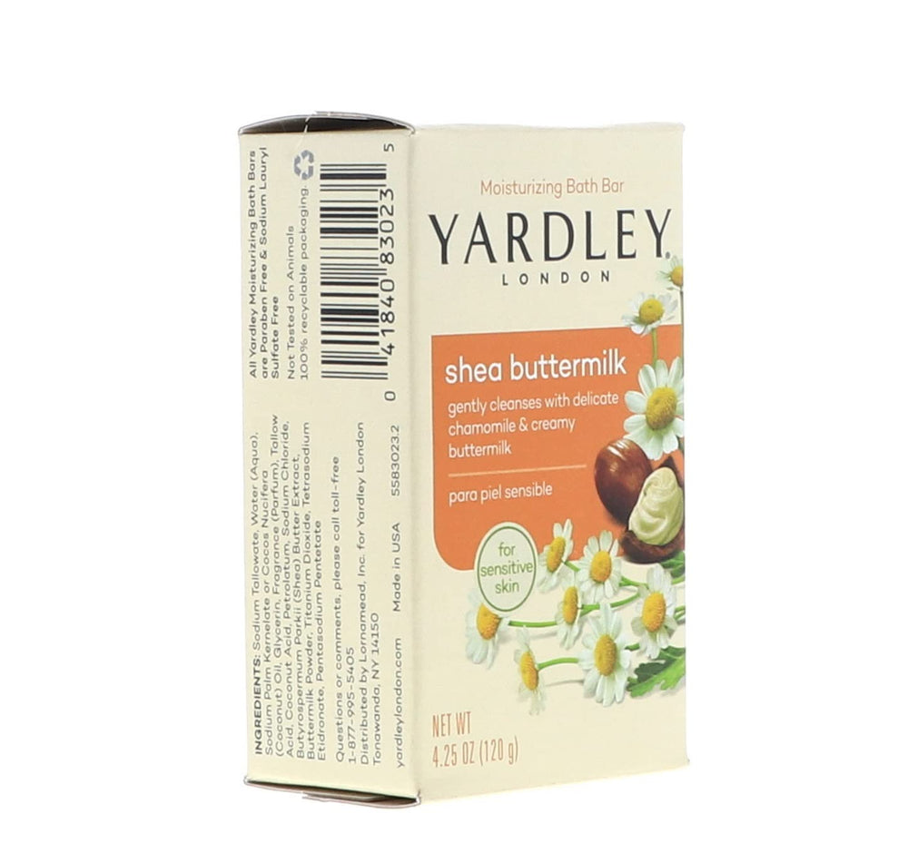 Yardley London creamy texture shown for a soft skin feel.