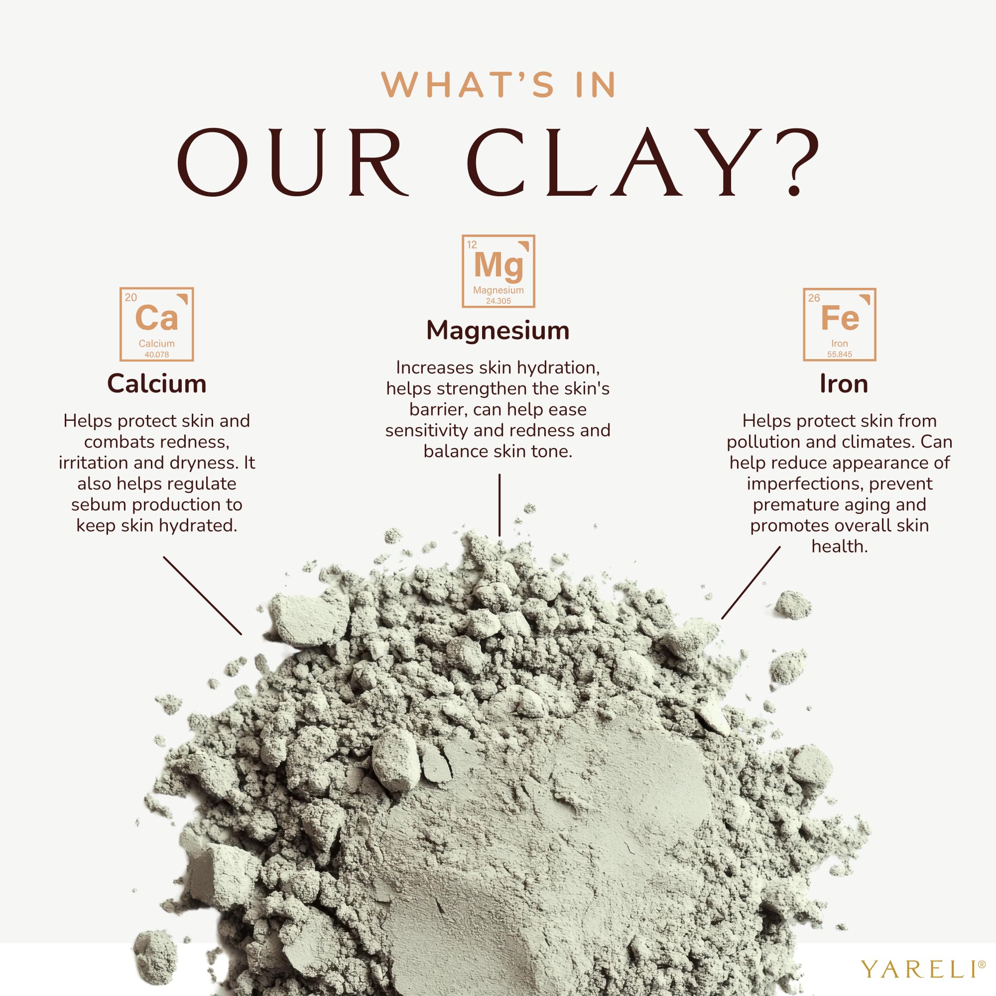YARELI Bentonite clay paste mix bowl ready for quick, simple mask preparation.