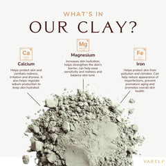 YARELI Bentonite clay paste mix bowl ready for quick, simple mask preparation.