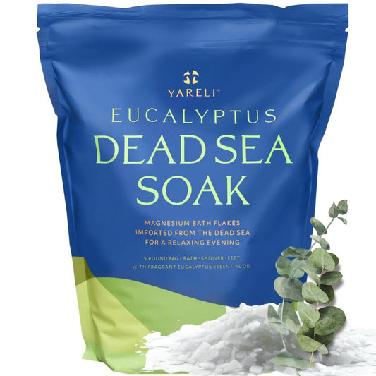 YARELI magnesium flakes from the Dead Sea in a bag for bath soaking.