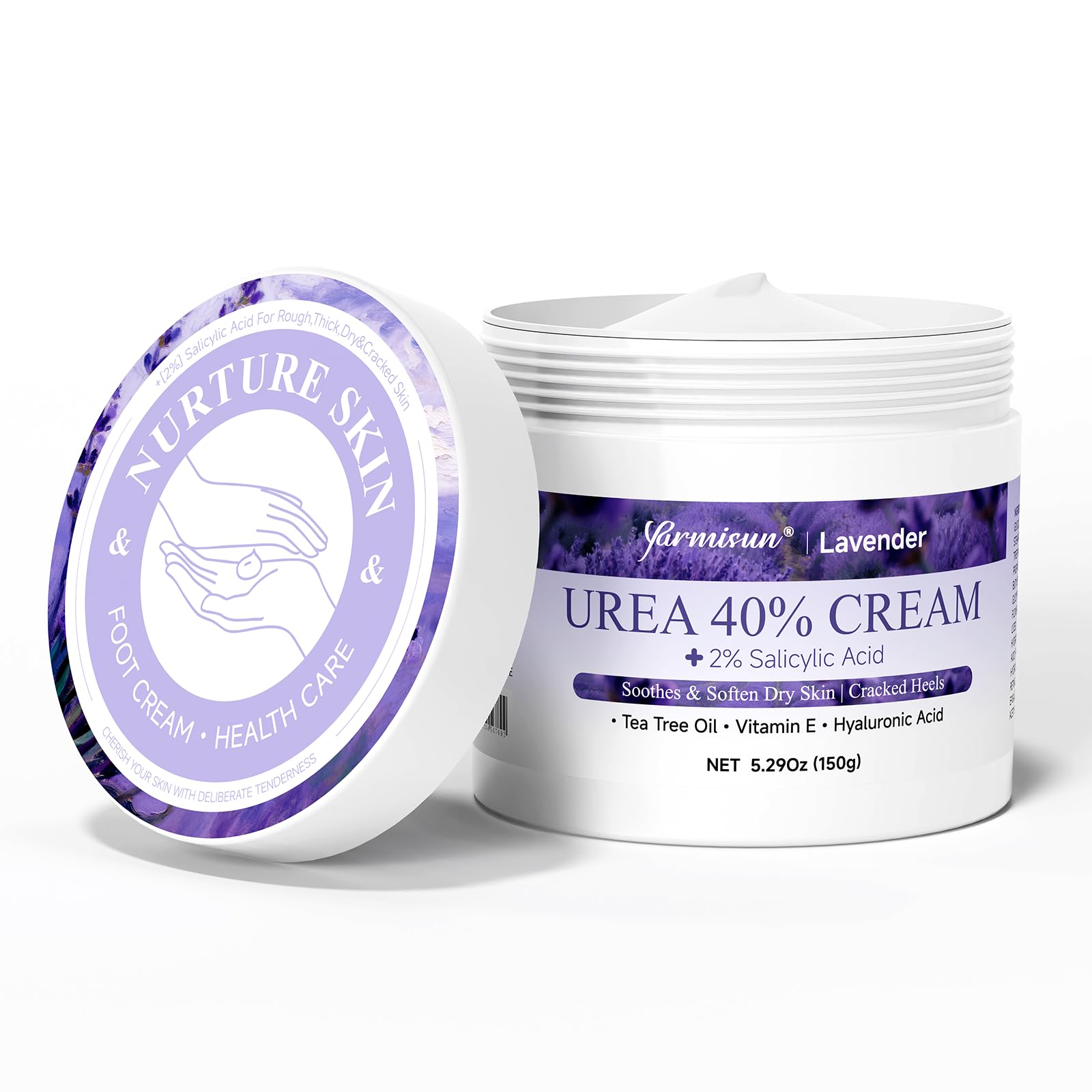 Yarmisun Urea Cream 40% packaging highlights a high-strength foot care solution.