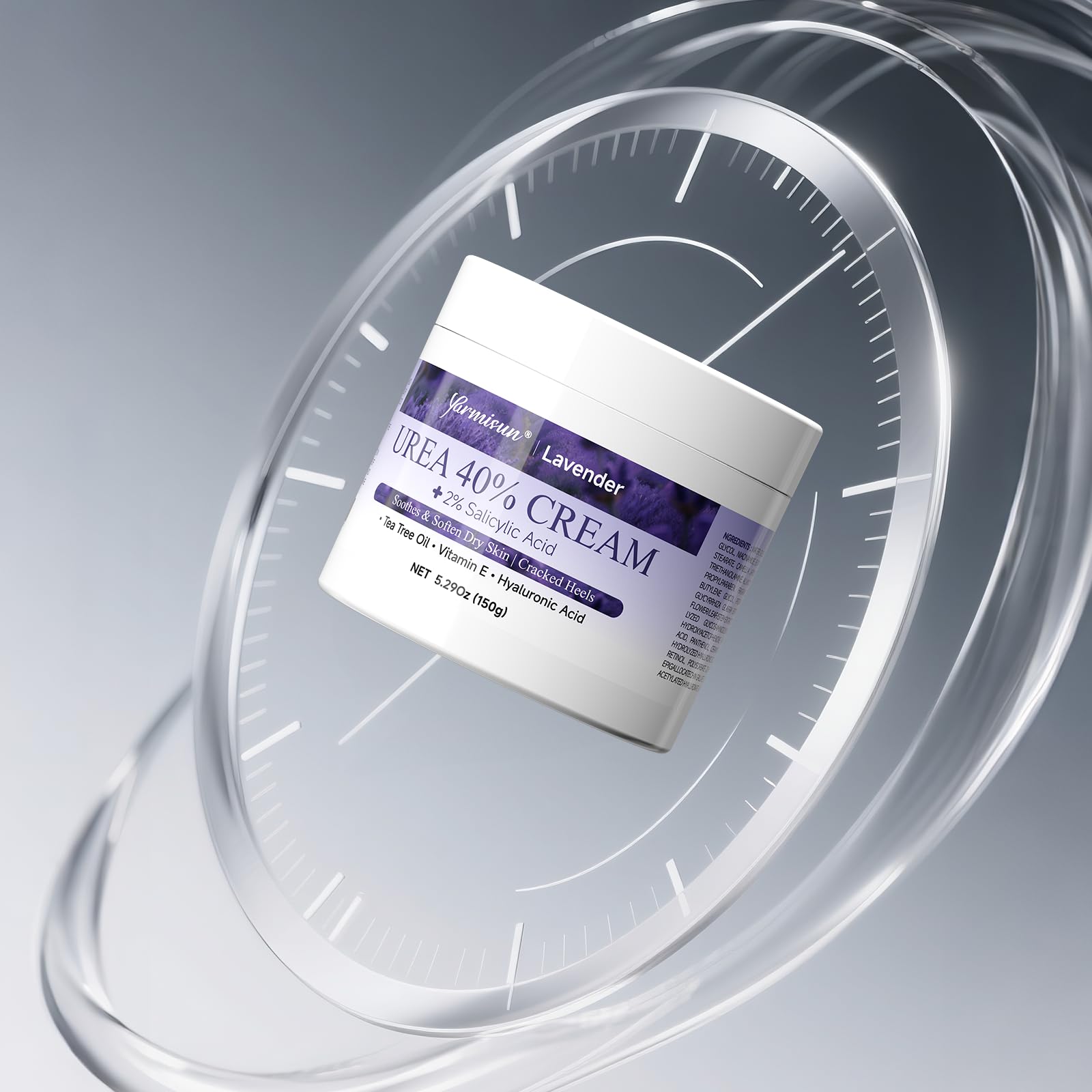 Yarmisun Urea Cream 40% plant-based blend emphasizes nourishing extracts for the skin.