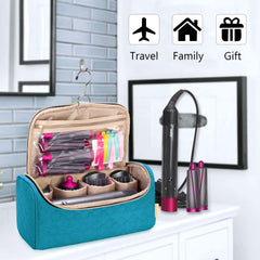 Compact dimensions of Yarwo Airwrap travel case: 12.2 x 5 x 6 inches