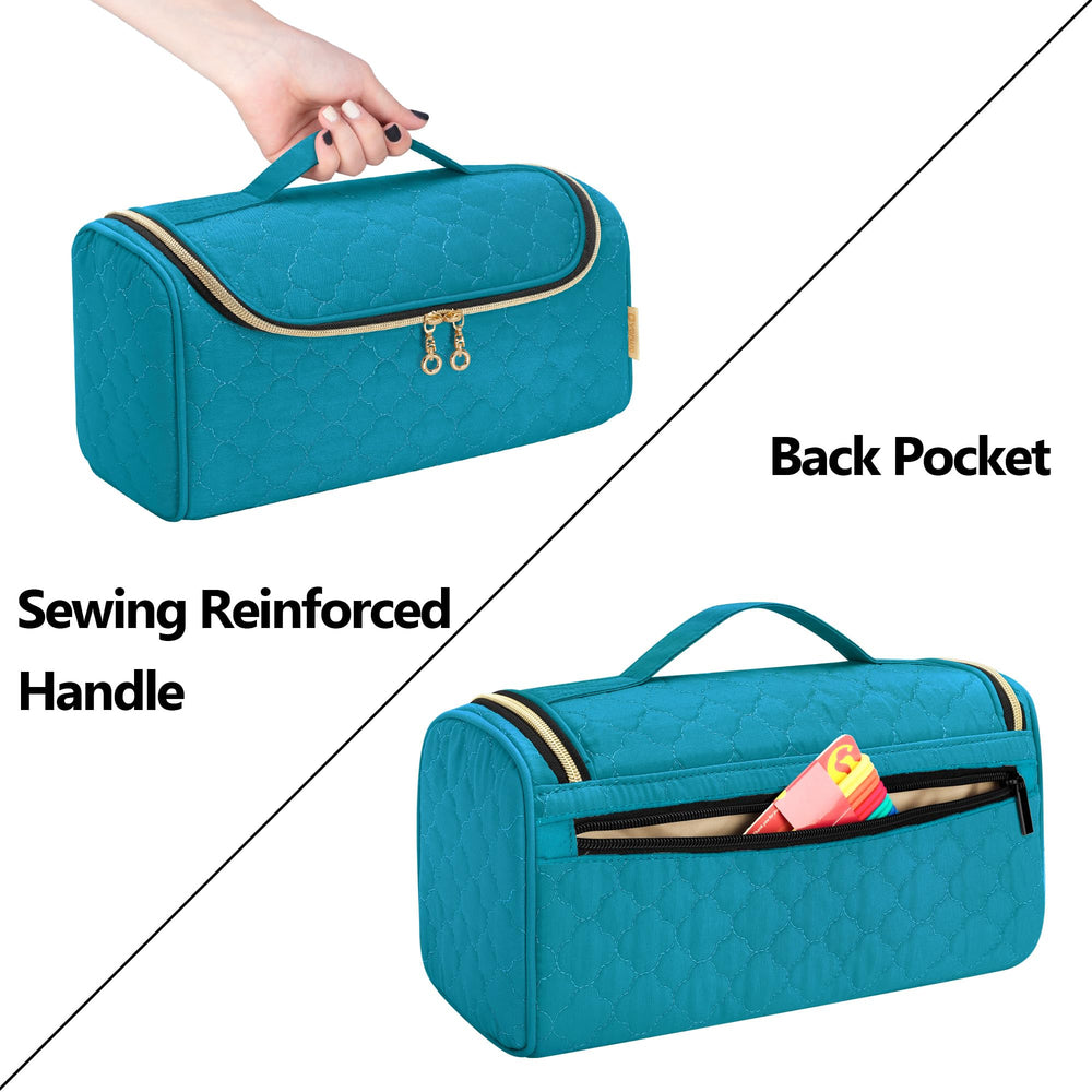 Transparent pocket on Yarwo Airwrap case for oils, clips and sprays