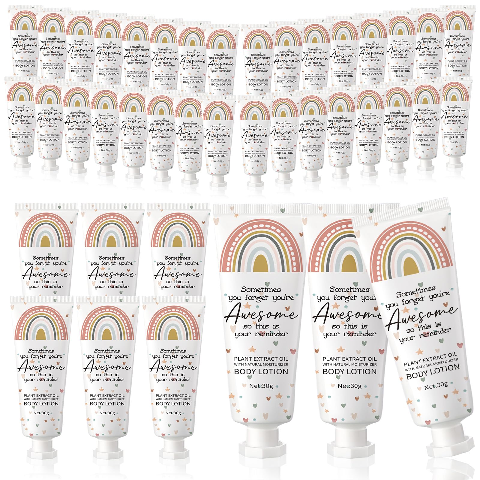 Yaryang boho rainbow thank-you lotion gift-pack for gifting colleagues.