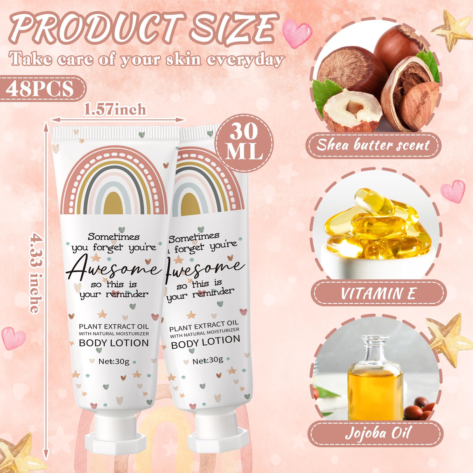 Yaryang travel-size body lotion bottle for on-the-go hydration.
