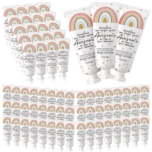 Yaryang valentines day lotion with boho rainbow pack, travel-friendly gift.