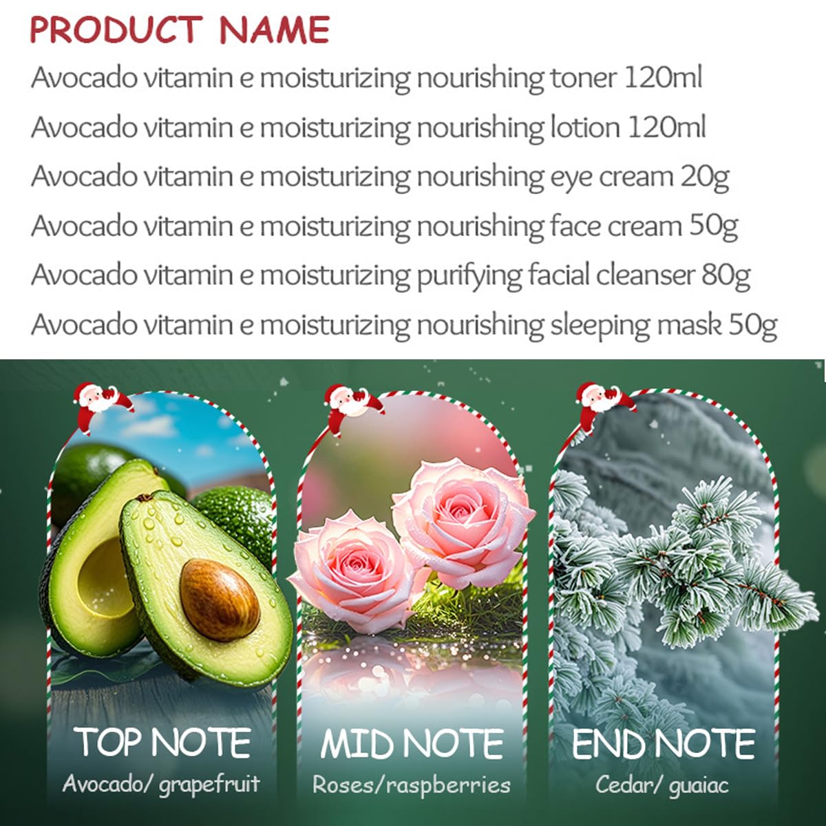Yasovigi avocado toner 120ml refreshing balance for skin