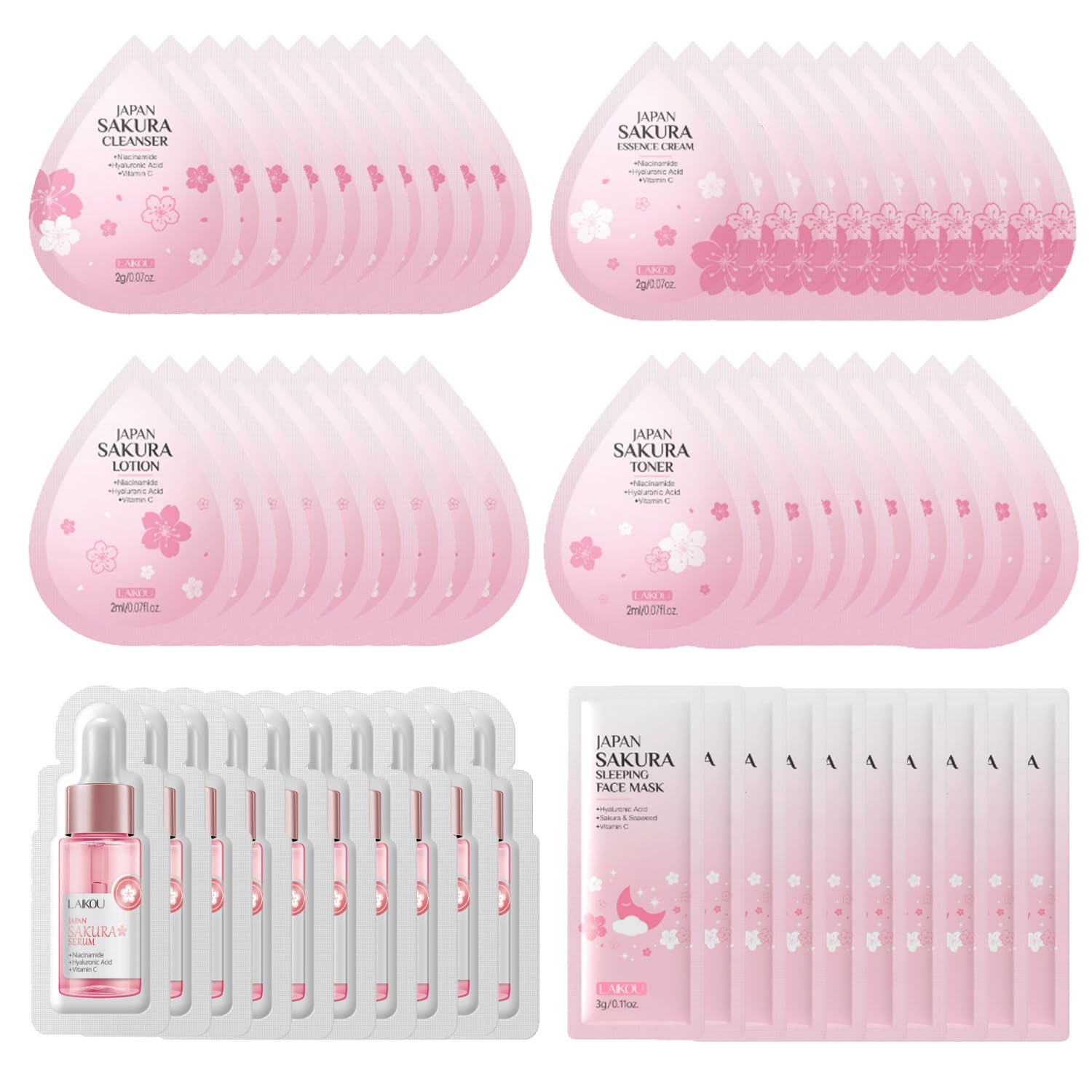 Yasovigi Sakura cleanser travel image for refreshing skin on the go.