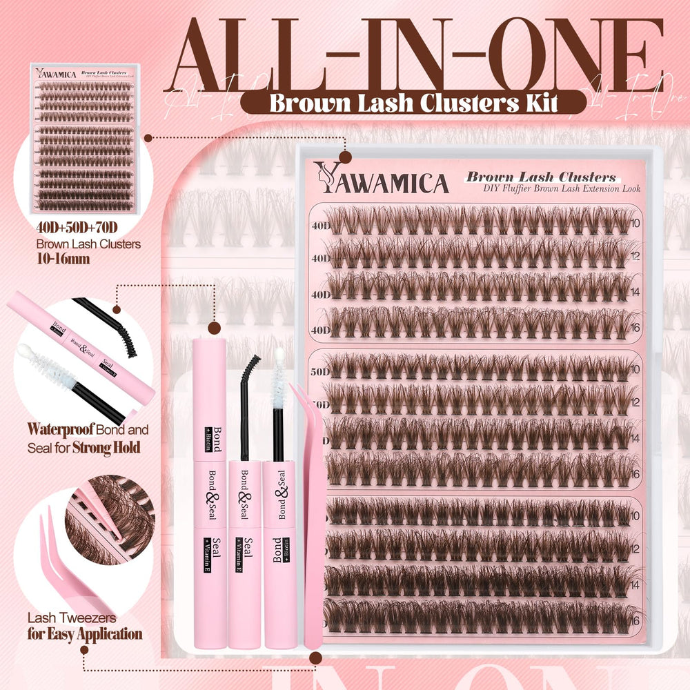 Yawamica lightweight lash clusters feel comfortable during daily wear