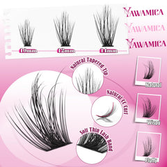 Yawamica precision lash tweezers enable clean, precise cluster placement.