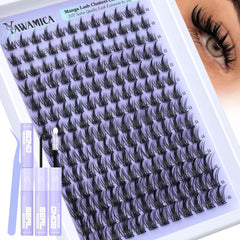 Yawamica manga lash clusters kit box, all-in-one solution for cosplay and daily glam.