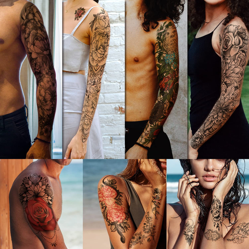 Yazhiji waterproof temporary tattoos stay vibrant on skin for days