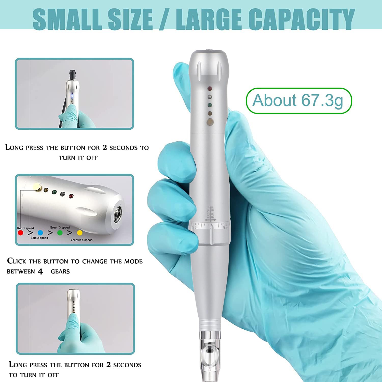 Ybeauty 15-cartridge set Snow — versatile tools for microblading, shading, and detailing.