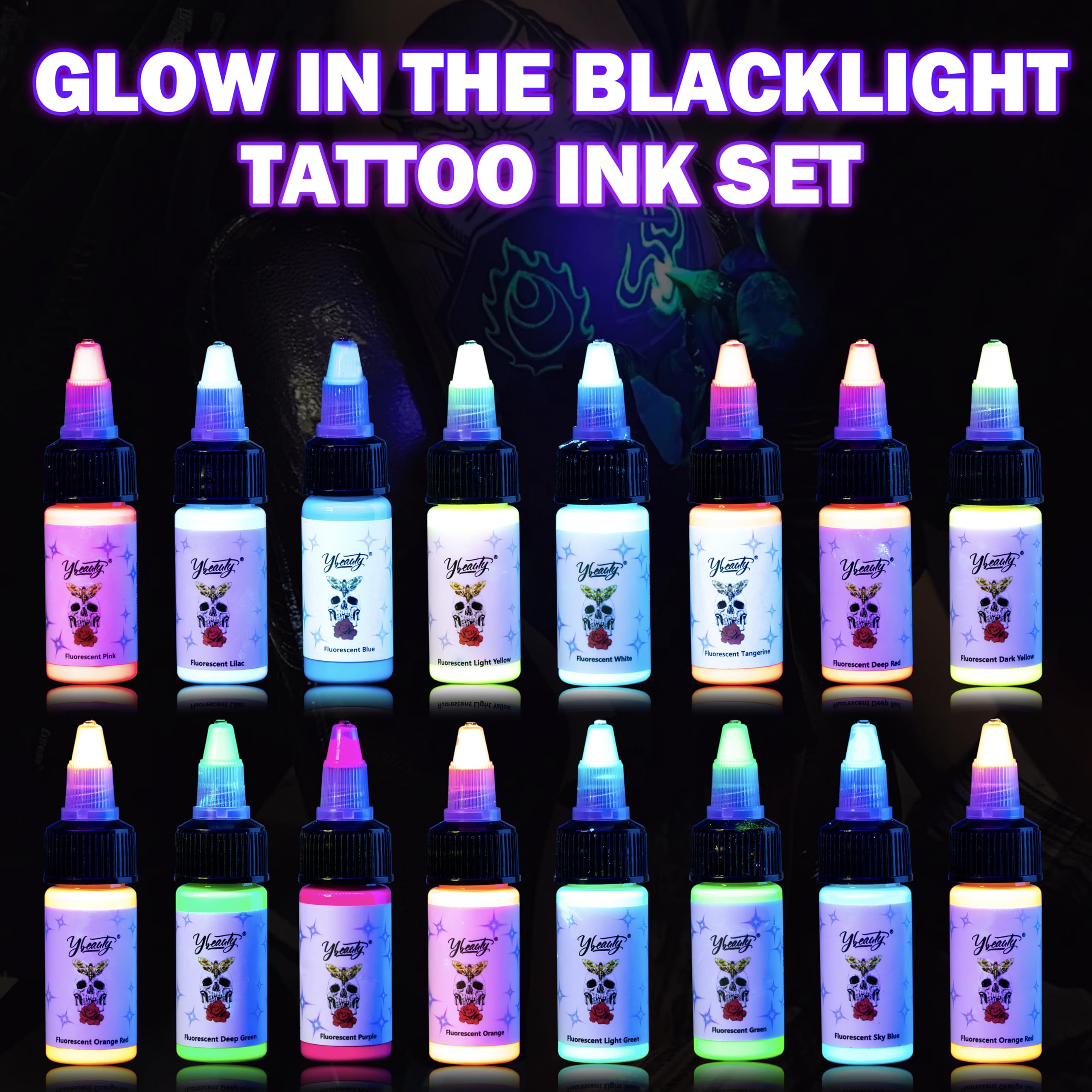 Ybeauty color variety for expressive body art ideas.