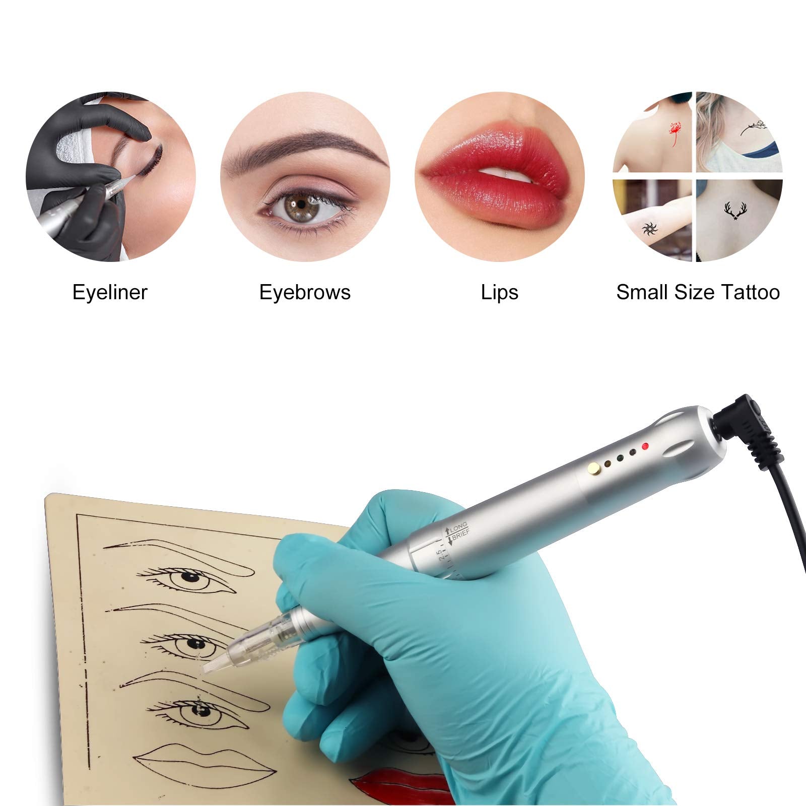 Ybeauty micropigmentation machine with speed control supports smooth, efficient brow work.