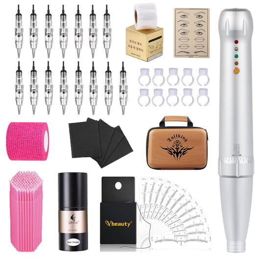 Ybeauty permanent eyebrow tattoo pen kit for precise brow artistry and versatile results.
