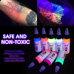 Ybeauty purple UV tattoo ink bottle for standout luminous tattoos