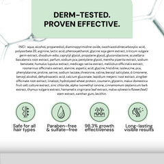 Back packaging of Vello Serum with key benefits.