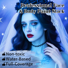 YBUETE color variety offers high-pigment options for dramatic makeup designs.