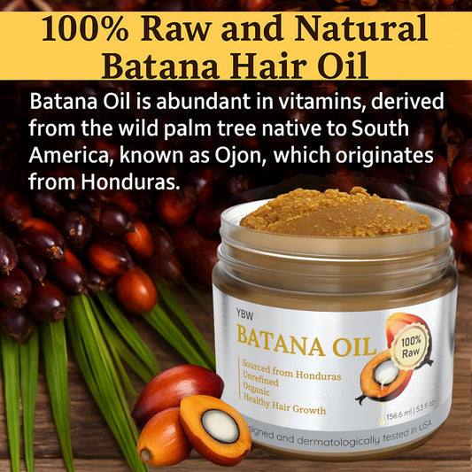 YBW Batana Oil paste texture highlights rich consistency for deep conditioning