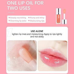 YCNASSS transparent gloss creates a subtle plump look.