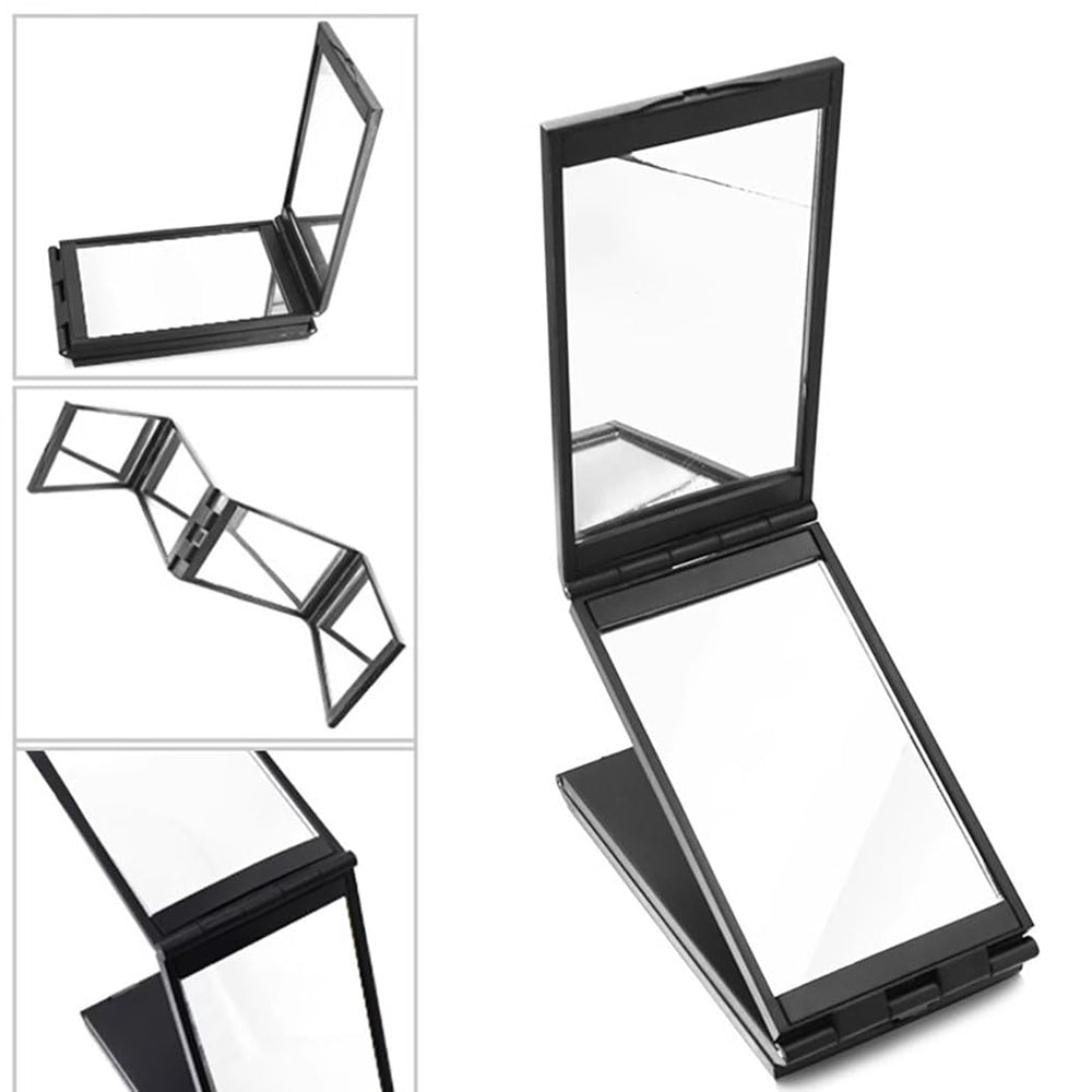 YCSSSD 360-degree mirror ideal for makeup and hair styling on the go.