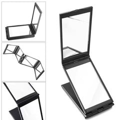 YCSSSD 360-degree mirror ideal for makeup and hair styling on the go.
